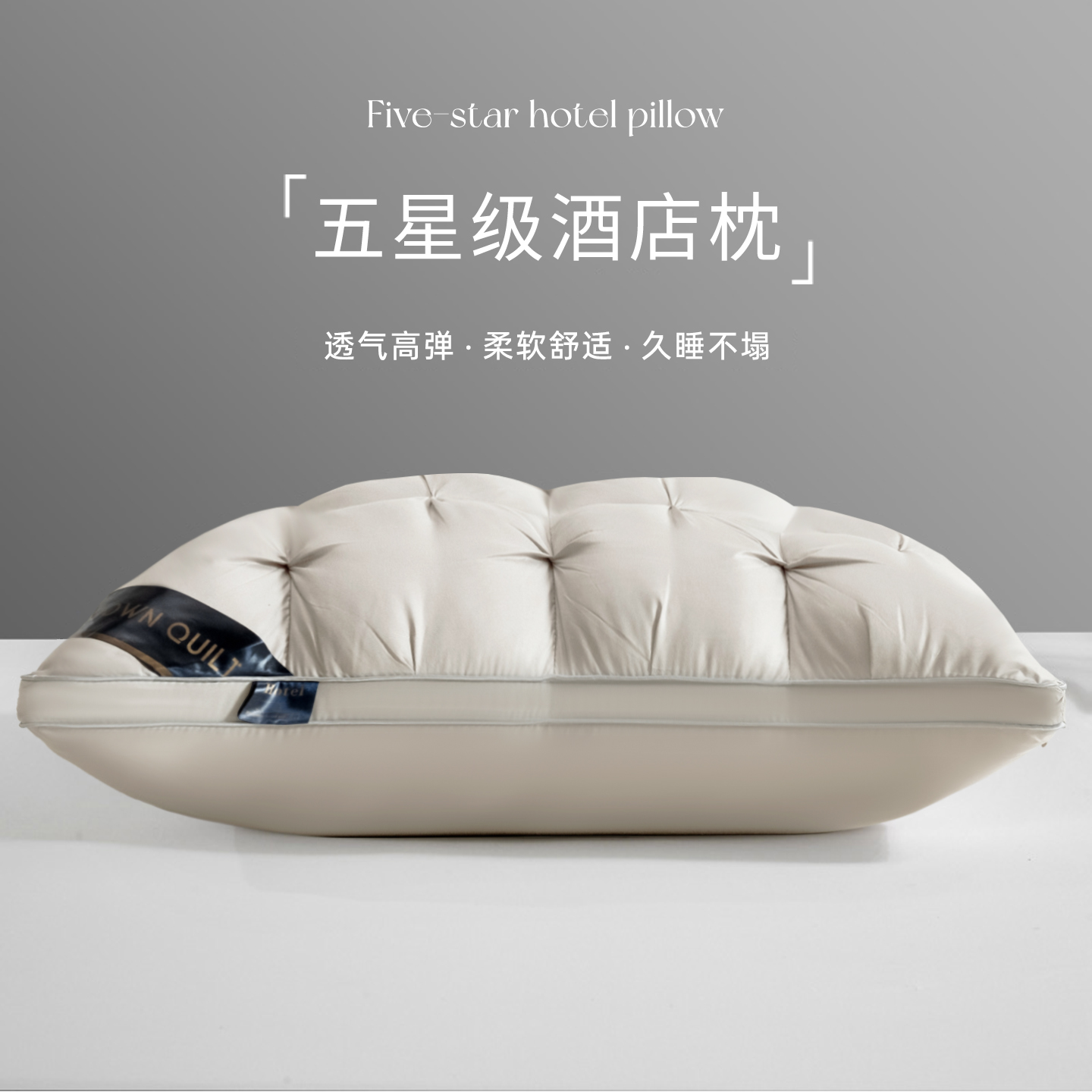 五星级酒店专用枕头枕芯护颈椎助睡眠成人家用一对装不塌陷不变形