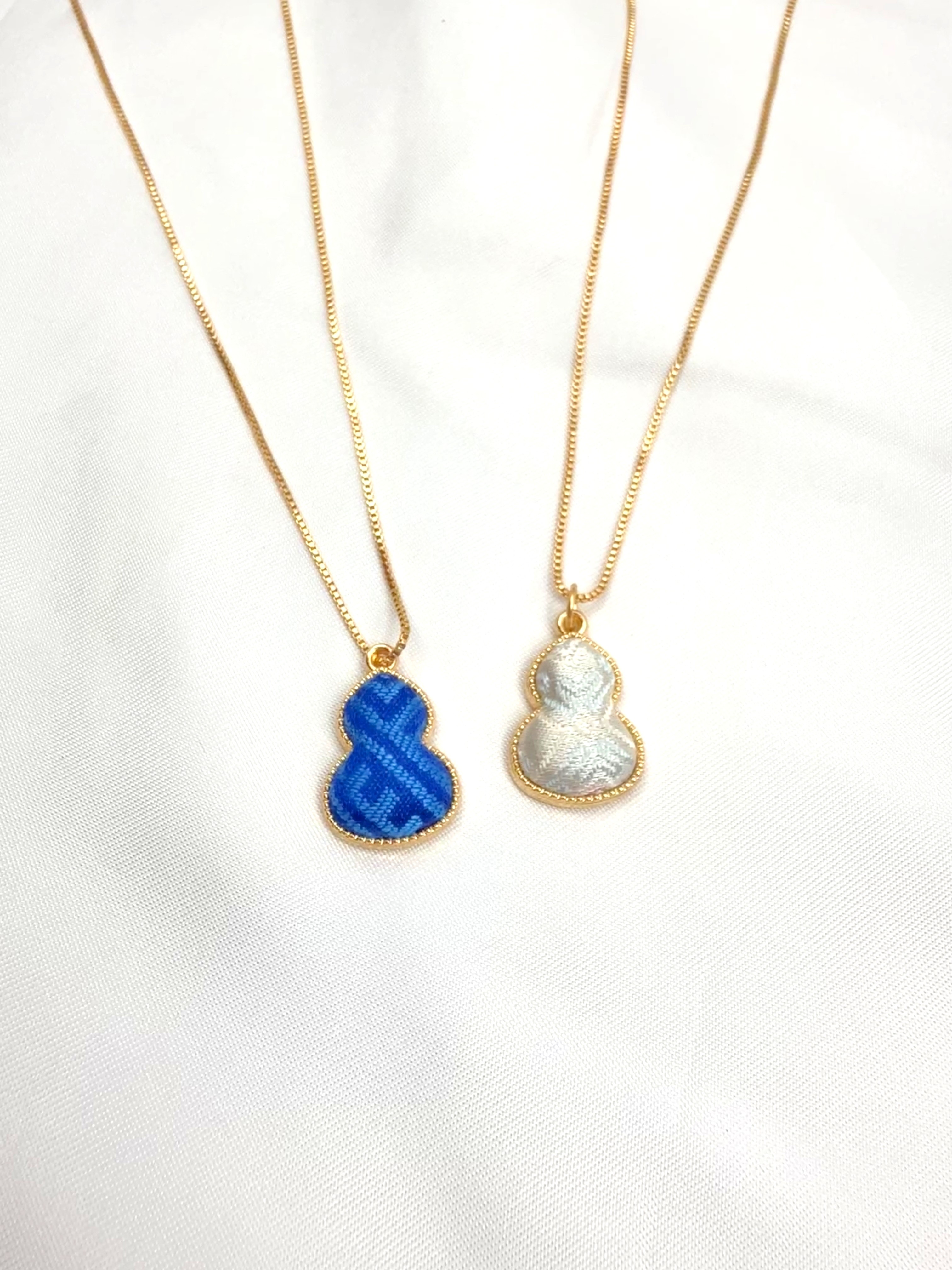 广西壮锦葫芦项链吊坠壮锦项链/手工项链/壮锦饰品/广西伴手礼图片