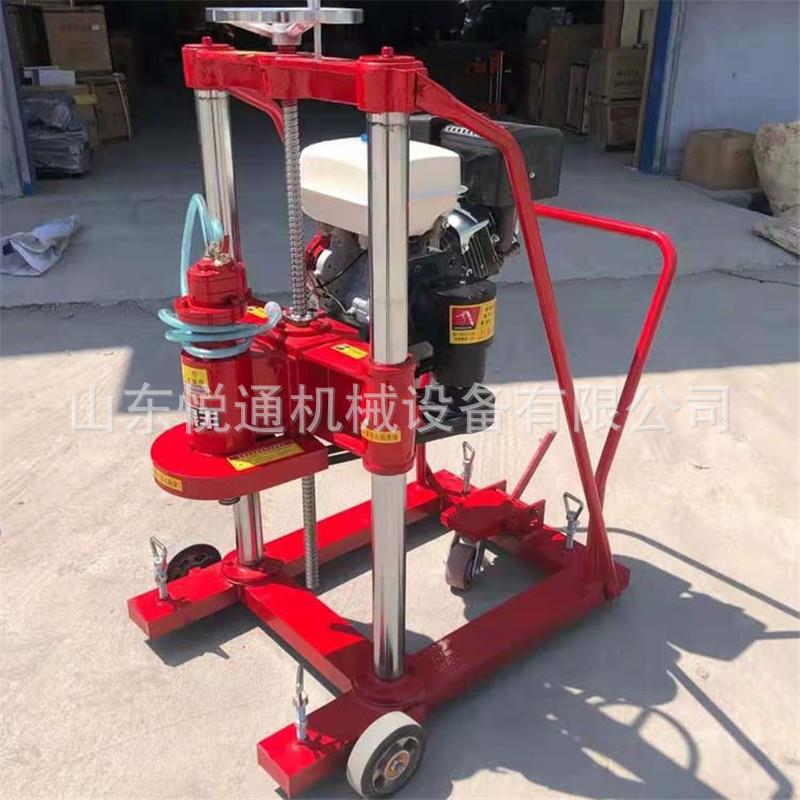 双立柱钻孔取芯机混凝土路面钻孔取芯机公路护栏抽芯机
