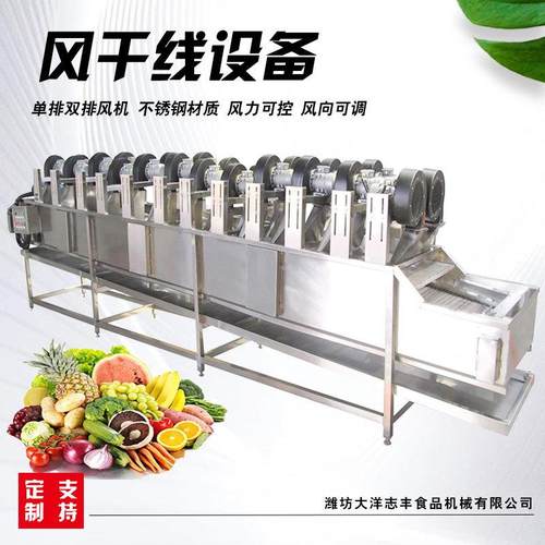 果蔬风干沥水机双排风机薯片加工设备多层自动翻转枸杞风干脱水机