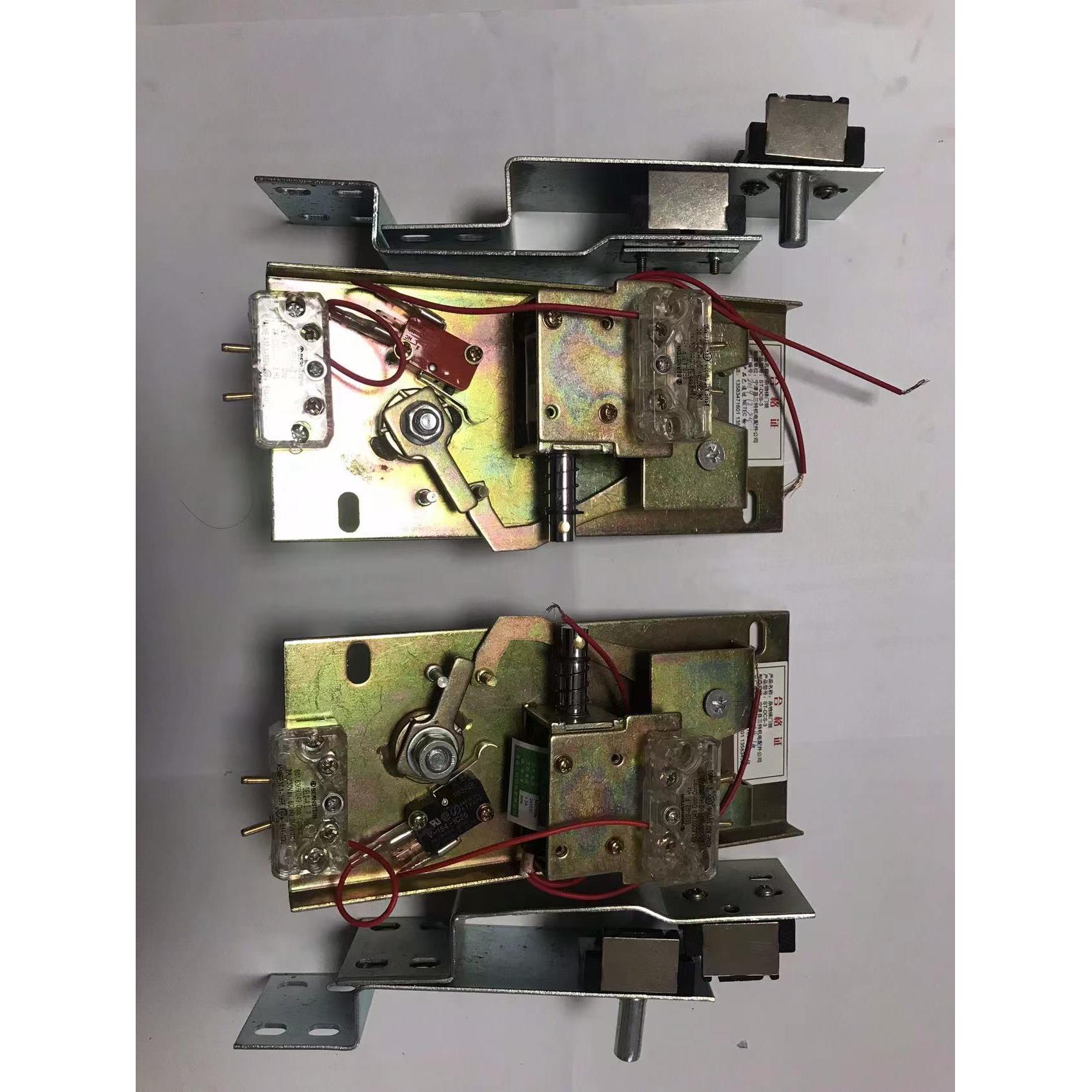 杂物电梯鸿达三特亿成东旭原厂电磁锁总成 开锁控制器 ，开锁按钮