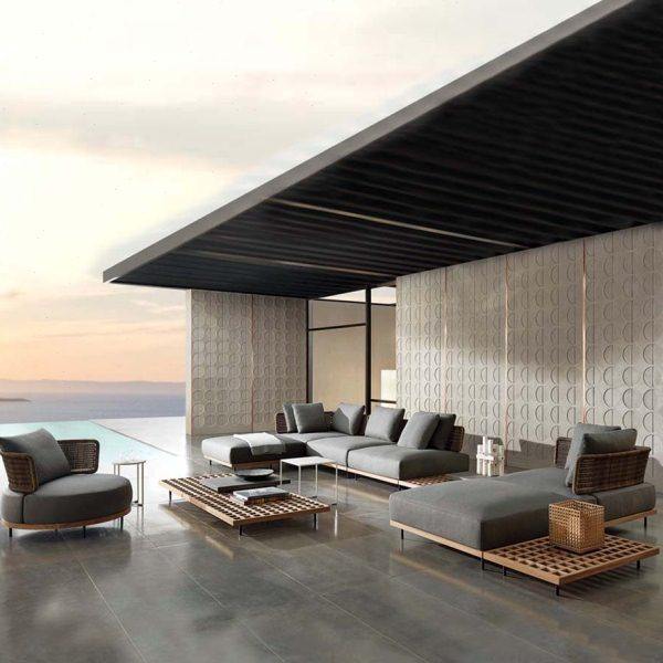 北欧户外沙发庭院休闲花园露台室外阳台柚木防水藤编家具茶几组合,住宅家具,户外沙发,淘宝优惠券,粉丝福利购,淘宝优惠卷