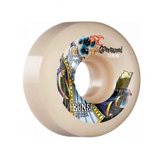进口BONES STF 滑板轮 MADE IN USA双翘平地碗池专业动作轮硬轮子