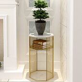 客厅边几现代简约角几置物架多层室内阳台花架花几艺轻奢铁