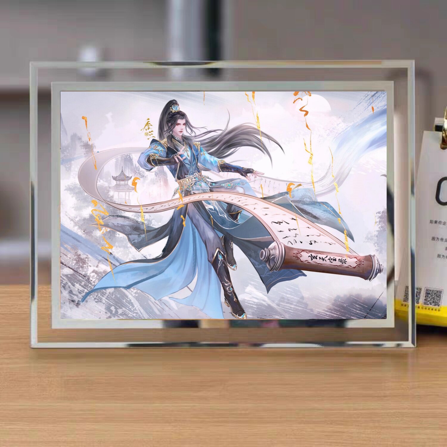 斗罗大陆唐三周边水晶相框摆台