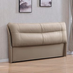 2024新款床头软包靠背板一体落地主卧高级一米八单独实木床头单买