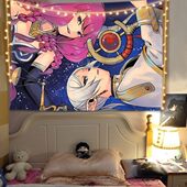 饰 少女房间墙布装 葬送 芙莉莲辛美尔流沙漫周边背景布动漫二次元