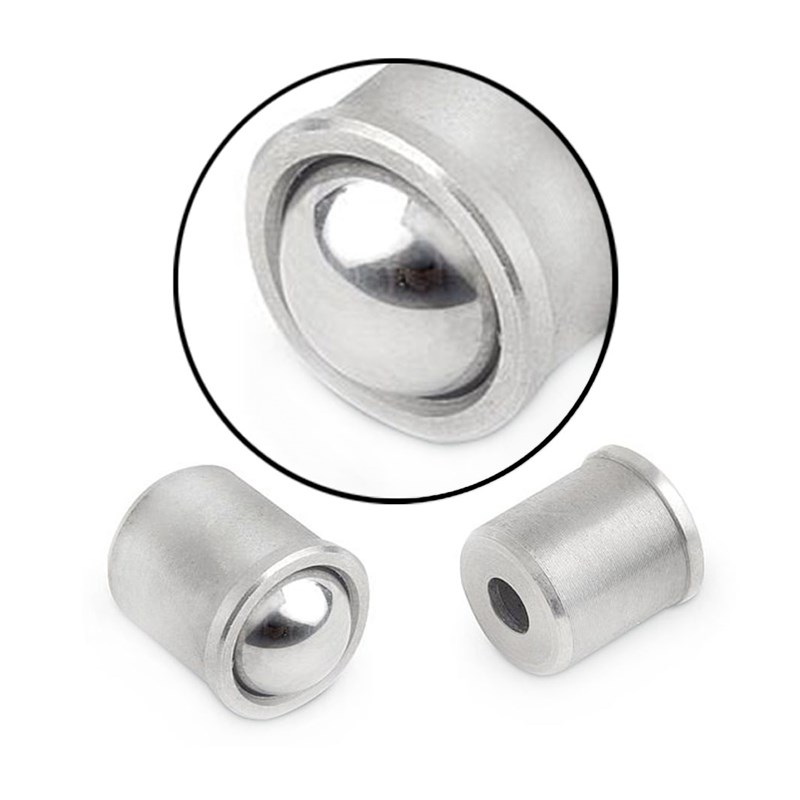 ZAL01不锈钢碰珠PFSSN2/w3/4/5/6/8压入式球头柱塞 轻载型光身波