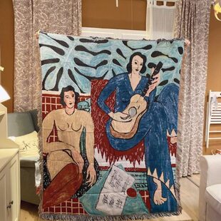 MATISSE马蒂斯多功能挂毯布线毯壁毯背景布床头背景装 饰布复古风