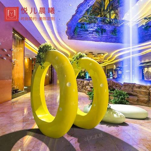 玻璃钢休闲座椅创意美陈圆形树池花盆坐凳景观公共休息区凳子定制