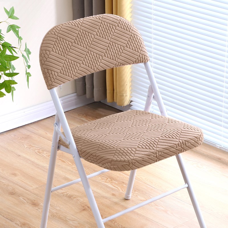 家用折叠椅椅套弹力全包靠背套坐垫F套办公会议分体防尘椅子套罩