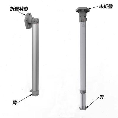 房车商务车桌腿游艇改装可拆卸式伸缩桌腿顶部可折叠桌腿升降可调