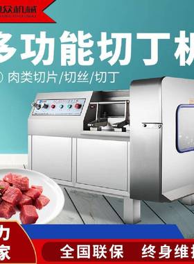 切丁机鸡胸肉切丁绞肉机不锈钢商用切丝机设备商用切丁机
