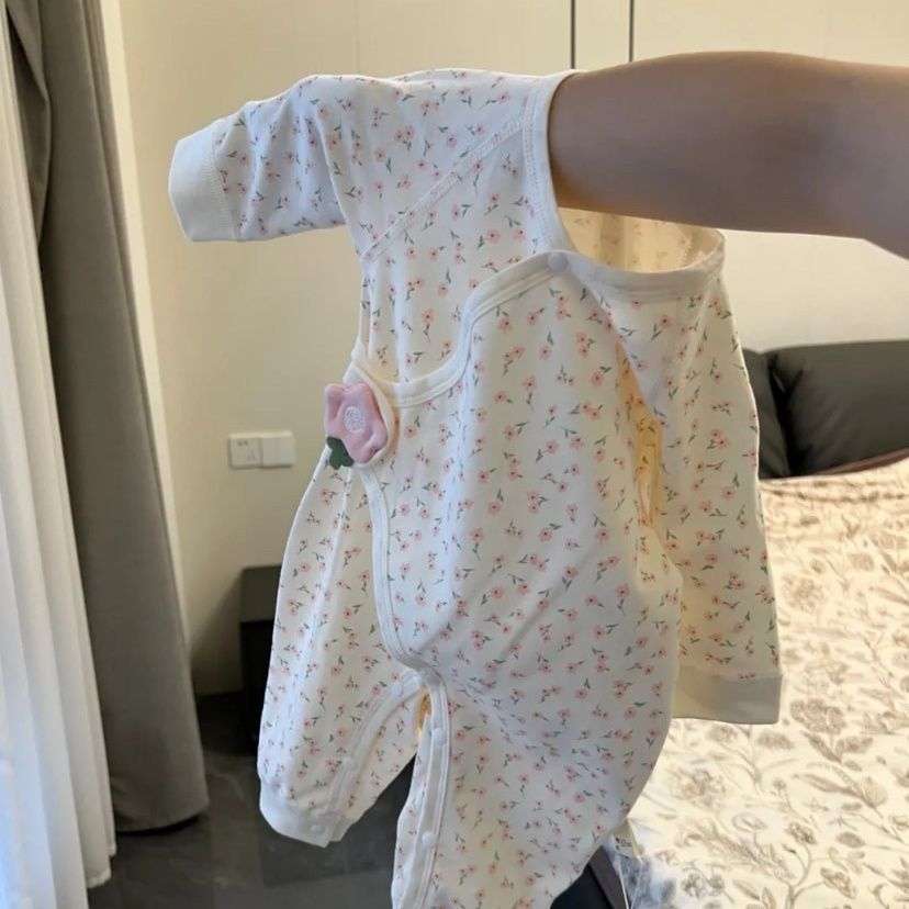 婴儿连体衣无骨纯棉a类新生儿衣服四季款外出爬服春秋季婴儿衣服