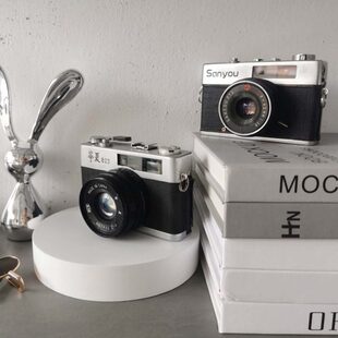 复古怀旧经典老式金属相机模型样板间书房装饰品电影道具装饰摆件