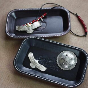 美国霍尔文horween cxl收纳 盘子 塑型 植鞣革 高桥款