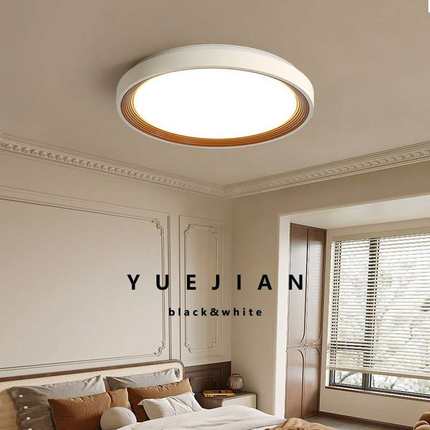 led吸顶灯圆形主卧室灯简约现代大气书房卧室房间灯餐厅温馨灯具
