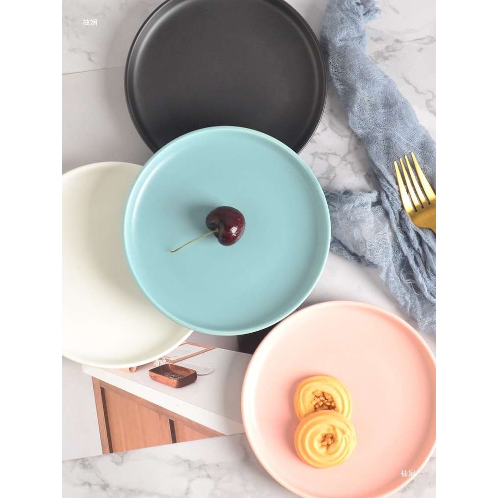 创意碟子北欧餐盘餐具网红盘陶瓷盘子菜盘家用牛排盘网红瑕疵盘子