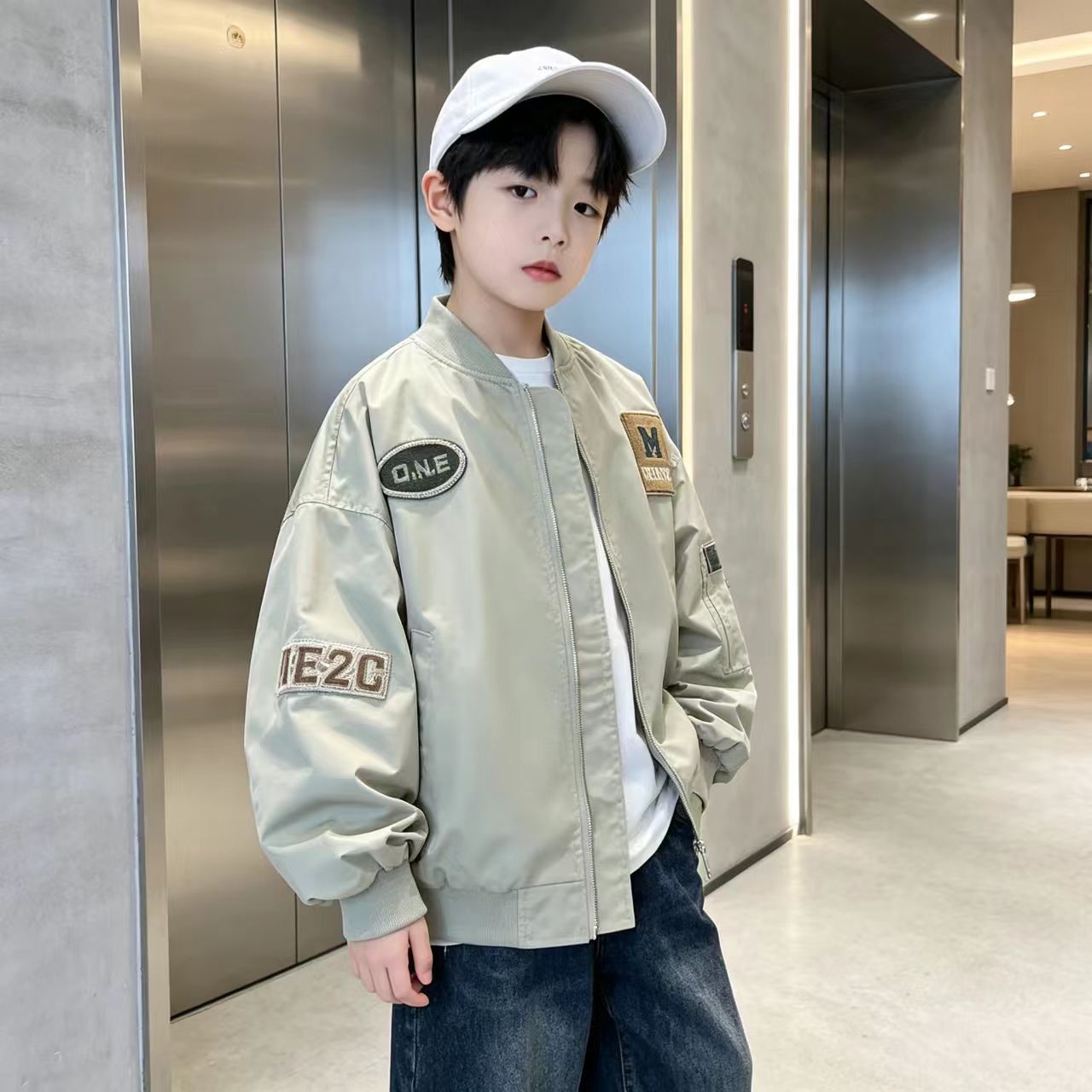 男大童春秋装青少年棒球服外套