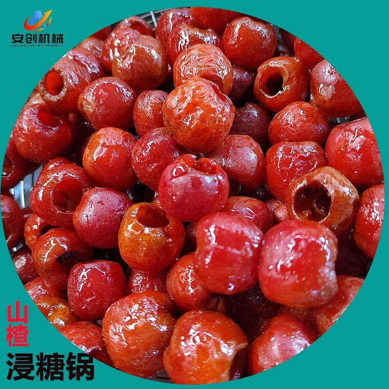 河北山楂浸糖锅果脯蜜饯真空浸糖设备大型黄桃杏脯真空糖渍机器