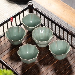 空山新雨汝窑主人杯茶杯个人专用汝瓷品茗杯单杯陶瓷功夫茶具茶碗