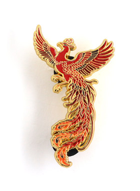 东方美学浴火涅槃凤凰珐琅徽章精致大气华丽贵气衣服配饰胸针