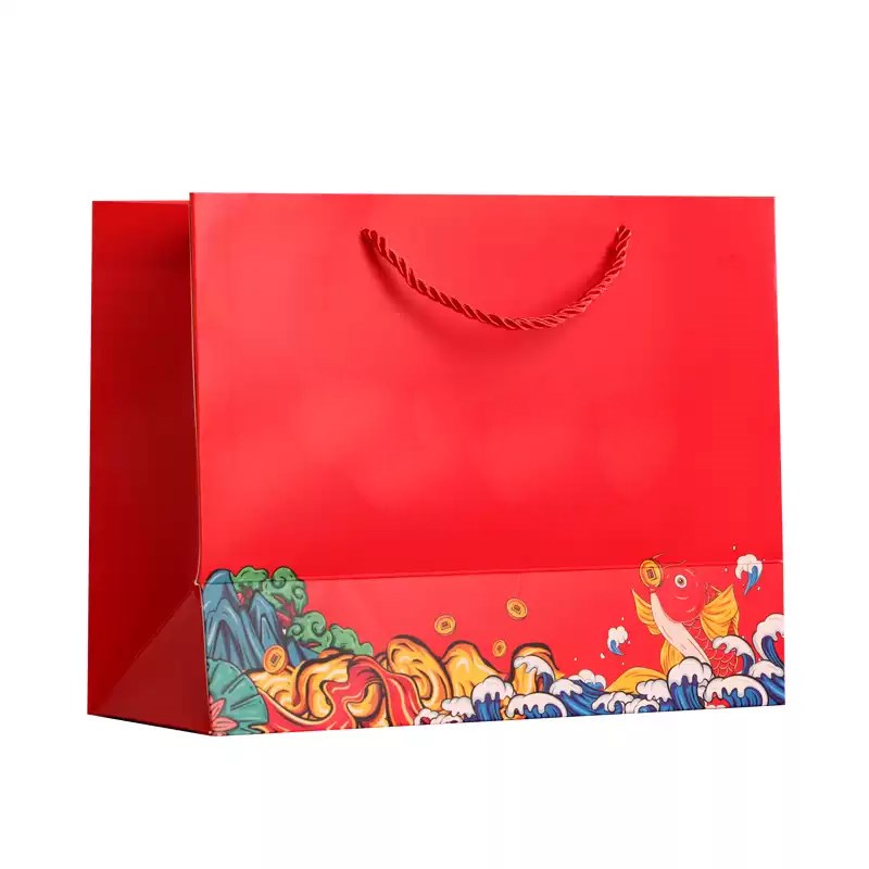 手提袋定制公司企业A4广告礼品纸质白卡包装纸袋子定做印刷LOGO