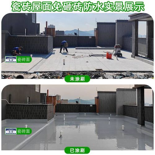 高盾天冬透明聚脲屋顶防水补漏楼顶房顶隔热平房裂缝漏水堵防漏胶