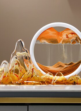 流沙画桌面摆件乔迁之q喜装饰摆件 客厅玄关电视酒柜乔迁新居礼品