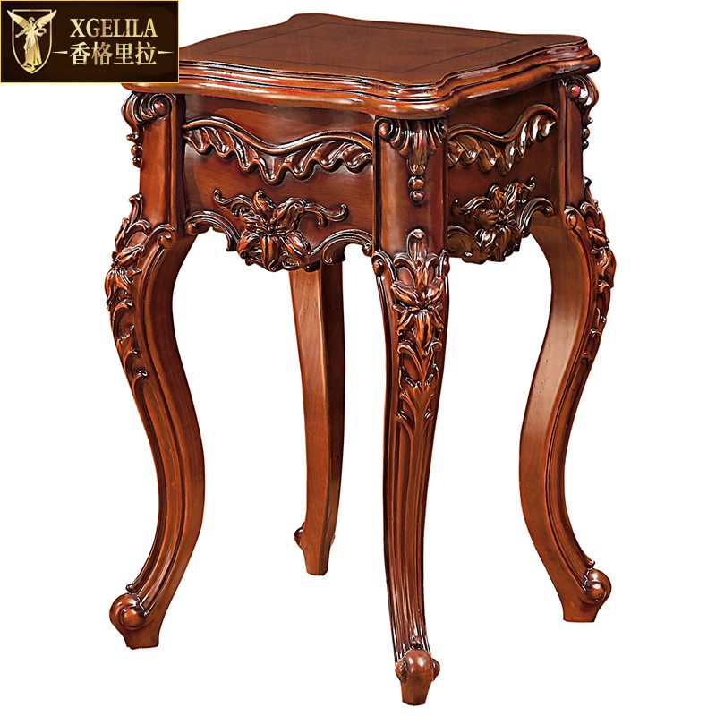 香格里拉 实木质花架多层落地花盆架子木制花架盆景架室内花架