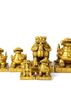 铜貔貅摆件一对家用招财皮丘一对镇宅聚财纳福办公室玄关家居开业