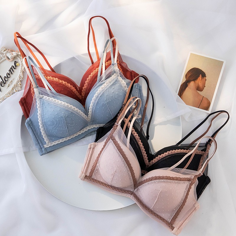 无钢圈内衣女小胸聚拢收副乳防下垂上托显大胸罩调整型厚薄款文胸