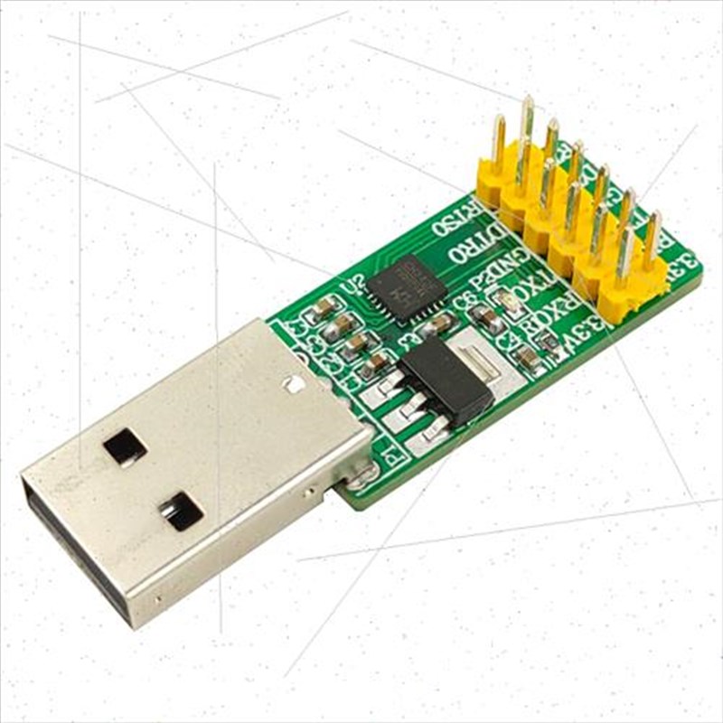 USB转2路串口 USB转串口 TTL CH342F 下载线 串口模块异步串口