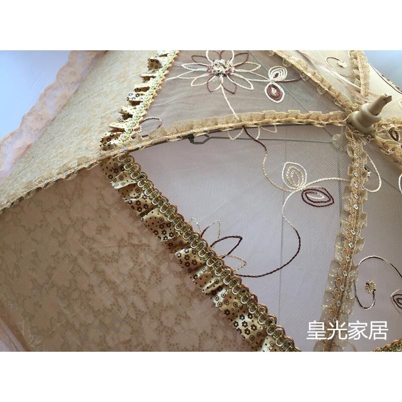 高品质蕾丝卫生菜罩可折叠餐桌纱罩食物罩盖菜盖大号饭菜伞罩子