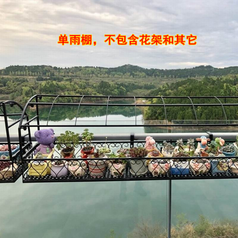 欧式阳台栏杆花架雨棚多肉雨蓬棚架防护支架防晒防雨防鸟植物暖房