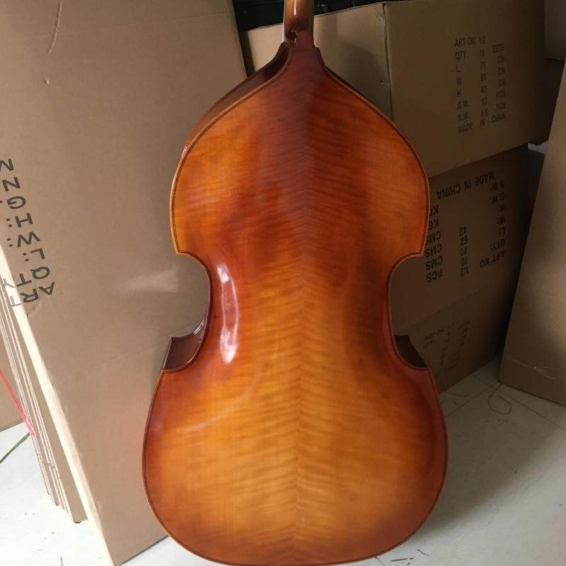 大贝司低音大提琴倍大提琴实x木花纹大提琴手工嵌线练习演奏贝斯