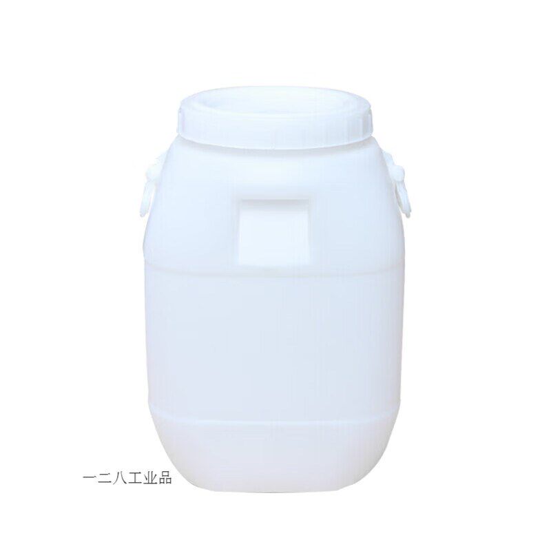 50L加厚大号双耳l白色塑料水桶扁塑料桶方桶化工桶50L双耳白色塑