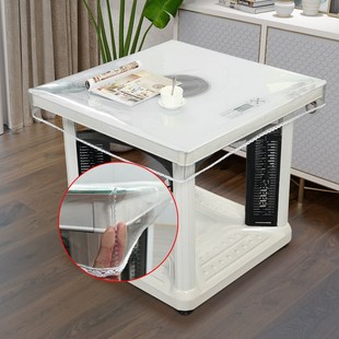 透明胶垫餐桌垫烤火桌罩皮罩茶几垫防水防油电暖桌水晶板pvc桌布