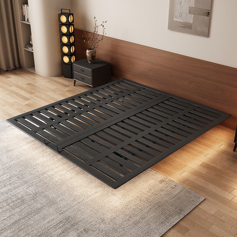 悬浮床无床头床实木现代简约小户型卧室2米x2米2主卧大床意式极简