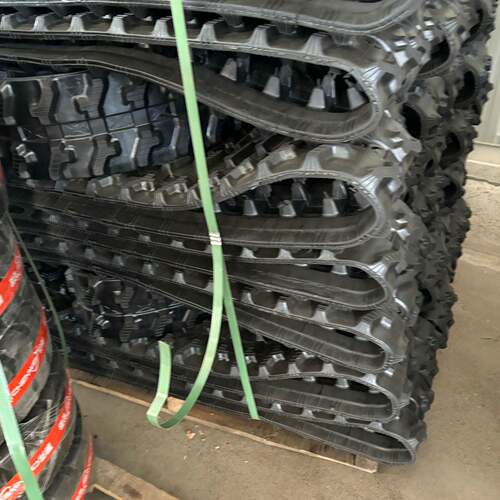 全地形液压行走式小型橡胶履带80g牛筋履带胶块50g小型收割机