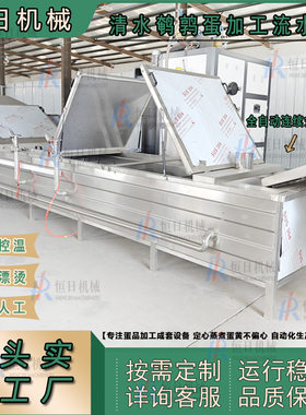 全自动连续式蒸煮机鹌鹑蛋定心蒸煮加工设备供应鹌鹑蛋预煮生产线