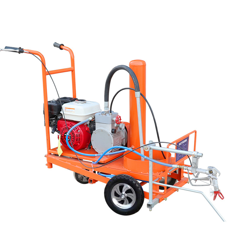 道路划线机手推式路面停车位机械油漆地面冷喷马路画线机冷喷机