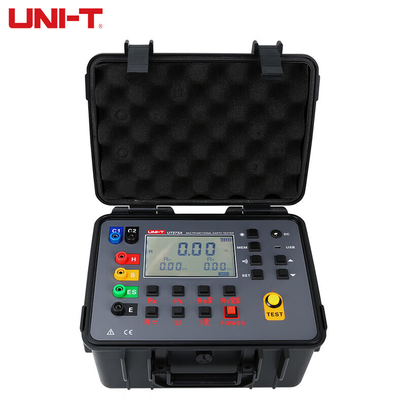 UNI-T优利德UT575A/B接地电阻测试仪工业级数字摇表电阻表避雷针