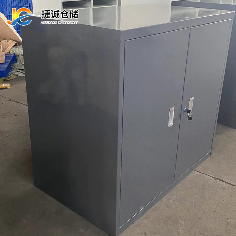 工厂定制铁皮文件柜 工厂车间文件存储大容量矮柜带锁铁皮文件柜