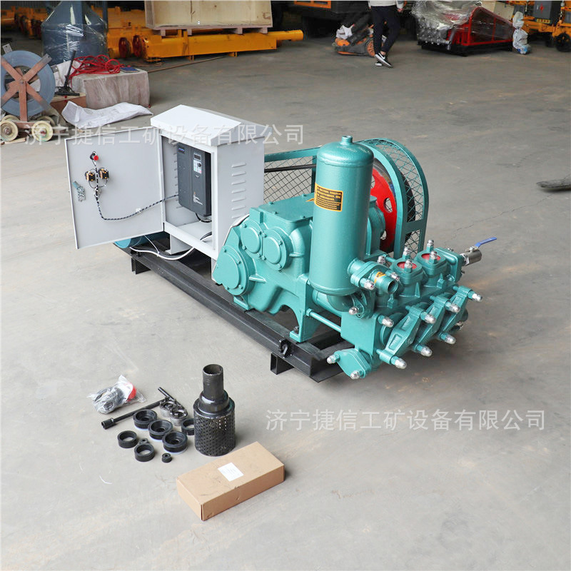 活塞式注浆灰浆泵加固灌浆双缸堵漏电动液压注浆泵卧式砂浆输送泵