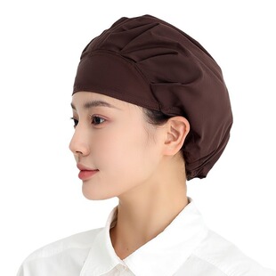 炒菜厨房专用防油烟帽厨师帽做饭用的帽子女款餐厅工作帽防掉头发