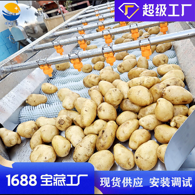 大姜清洗机毛刷清洗机 平行喷淋毛刷清洗机 不锈钢土豆洗泥机,清洗/食品/商业设备,其他清洗机,淘宝优惠券,粉丝福利购,淘宝优惠卷