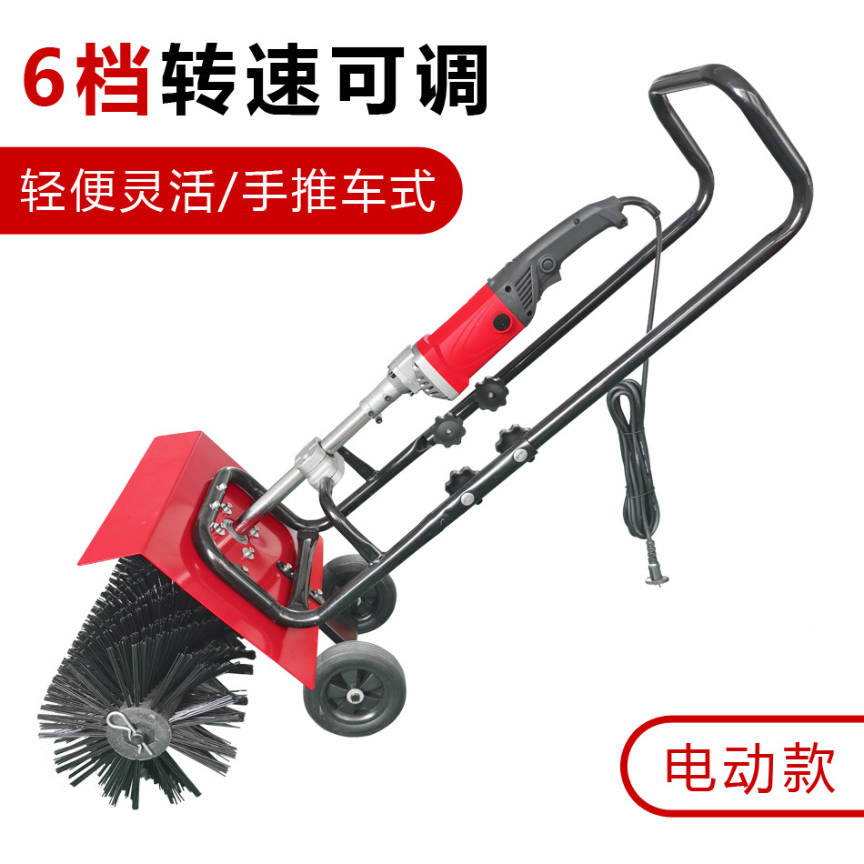源头厂家直销各种款式人工草坪刷草充砂机手推车疏草机电动梳草机