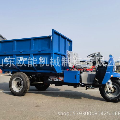 自卸时风养殖同款马子建筑工地载重柴油三轮车三轮车柴油翻斗车