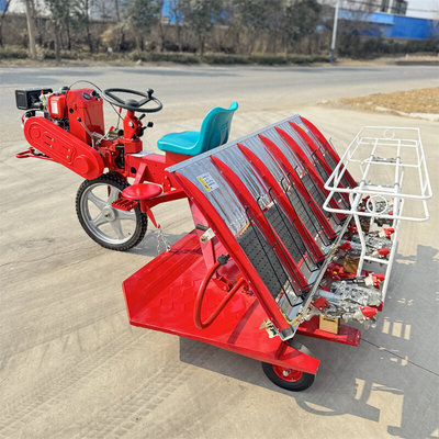 新式水稻插秧机移动灵活高速乘坐柴油6行水田秧苗插秧机